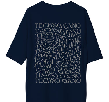 Techno Gang (Reflective) : Burger Bae Oversized  Tee For Men and Women