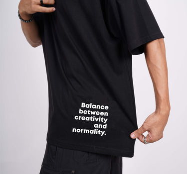 Constancy Round Neck Drop Sleeved  Tee For Men and Women