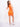 Tennis Dress - Burger Bae Bodycon V-Neck Collar Dress (Bright Orange) - BurgerBae