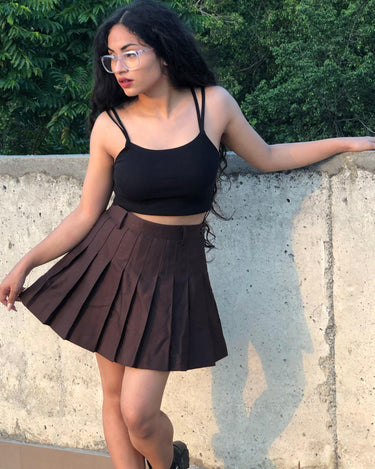 Tennis Skirt All Colors Skirt Burger Bae XS Coffee Brown 