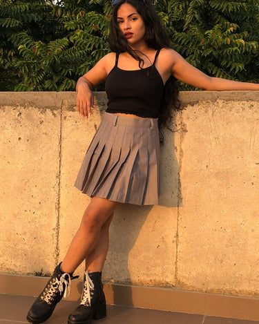 Tennis Skirt All Colors Skirt Burger Bae XS Grey 