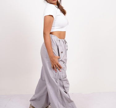 The Flying Pony - Burger Bae Round Neck Crop Baby Tee - BurgerBae