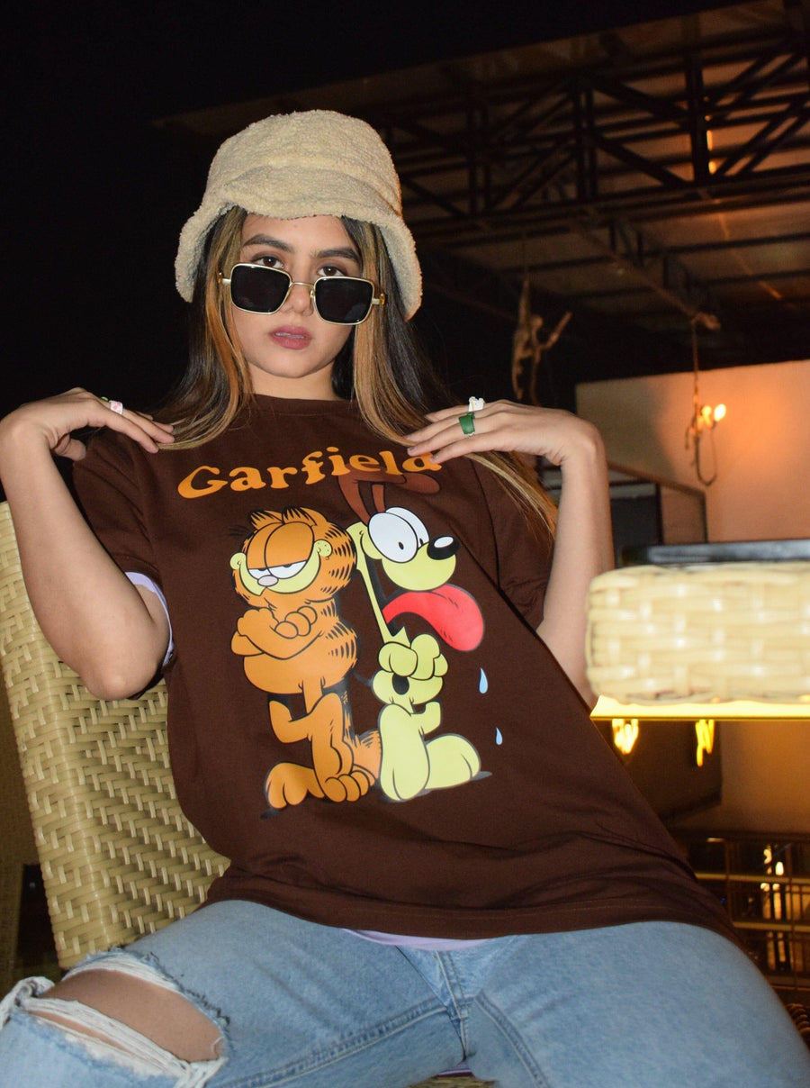 The Garfield Oversized Tee (T-shirt) Oversized T-shirt Burger Bae 