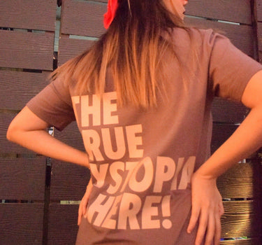 The Travis Scott Dystopia Oversized Tee (T-shirt) Oversized T-shirt Burger Bae 