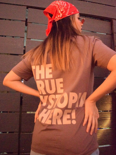 The Travis Scott Dystopia Oversized Tee (T-shirt) Oversized T-shirt Burger Bae 