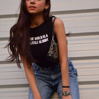 The World Is A Little Blurry Rachel Tank Tanks Burger Bae 