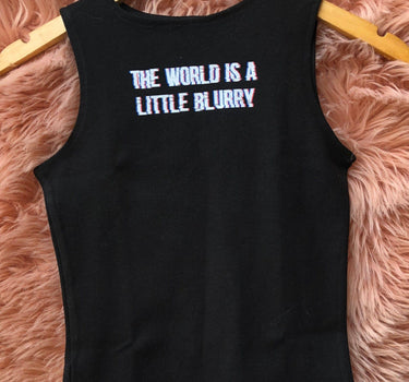 The World Is A Little Blurry Rachel Tank - BurgerBae