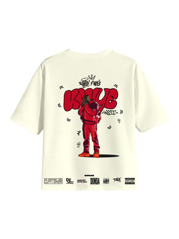The Kanye West : Donda Cartoon art Drop Sleeved Tee for Men and Women