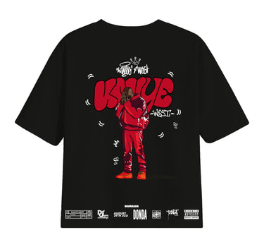 The Kanye West : Donda Cartoon art Drop Sleeved Tee for Men and Women