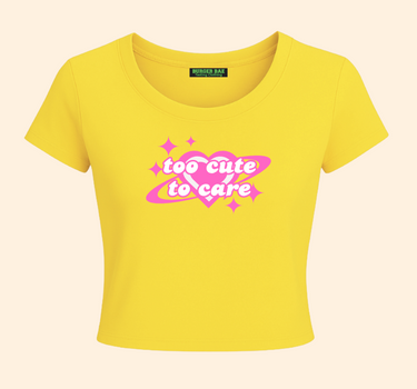 Too Cute To Care it Girl Baby tee for Women