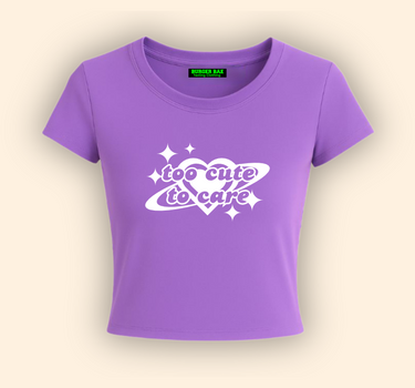 Too Cute To Care it Girl Baby tee for Women
