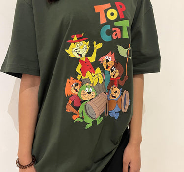 Top Cat Oversized Tee (T-shirt) Oversized T-shirt Burger Bae 