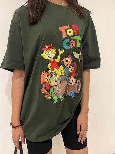 Top Cat Oversized Tee (T-shirt) Oversized T-shirt Burger Bae 