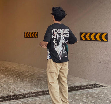 TOSHIRO Bleach Anime Collection Drop-Sleeved Tee (T-shirt) - BurgerBae