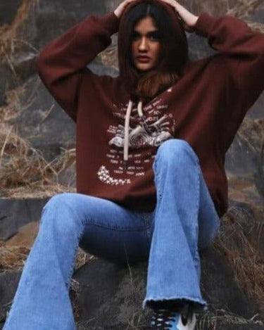 Travis Scott Astro World Hoodie Hoodies Burger Bae S Coffee Brown 