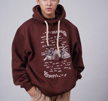 Travis Scott : Astro World : Heavyweight Baggy Hoodie For Men and Women