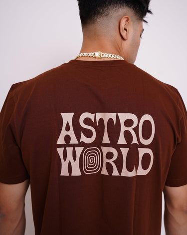 Travis Scott Astro World Oversized Tee (T-shirt) For Men Oversized T-shirt Burger Bae 