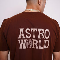 Travis Scott Astro World Oversized Tee (T-shirt) For Men Oversized T-shirt Burger Bae 