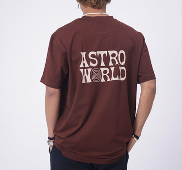 Travis Scott Astro World Oversized Tee (T-shirt) For Men Oversized T-shirt Burger Bae 