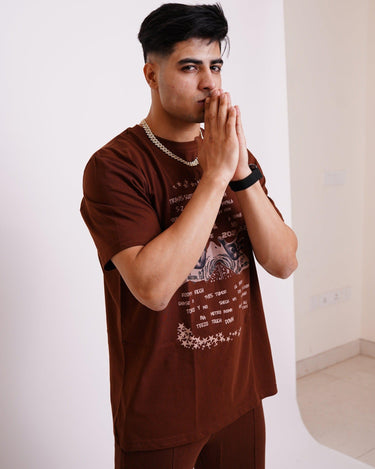 Travis Scott Astro World Oversized Tee (T-shirt) For Men Oversized T-shirt Burger Bae 