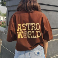 Travis Scott Astro World Oversized Tee (T-shirt) Oversized T-shirt Burger Bae 