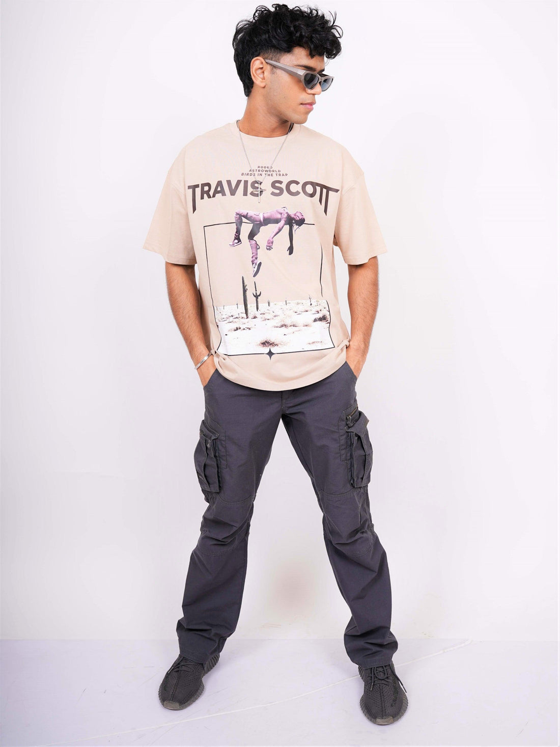 Travis Scott : Birds In the Trap Oversized Unisex Tee (T-shirt) - BurgerBae