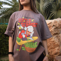 Uncle Scrooge Oversized Tee (T-shirt) Oversized T-shirt Burger Bae Free Size Cocoa 