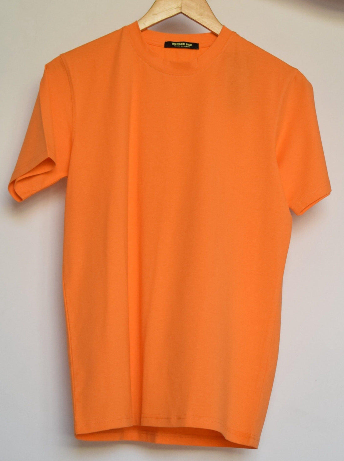 Basic Oversized Tee (T-shirt) Oversized T-shirt Burger Bae Free Size Pale Orange 