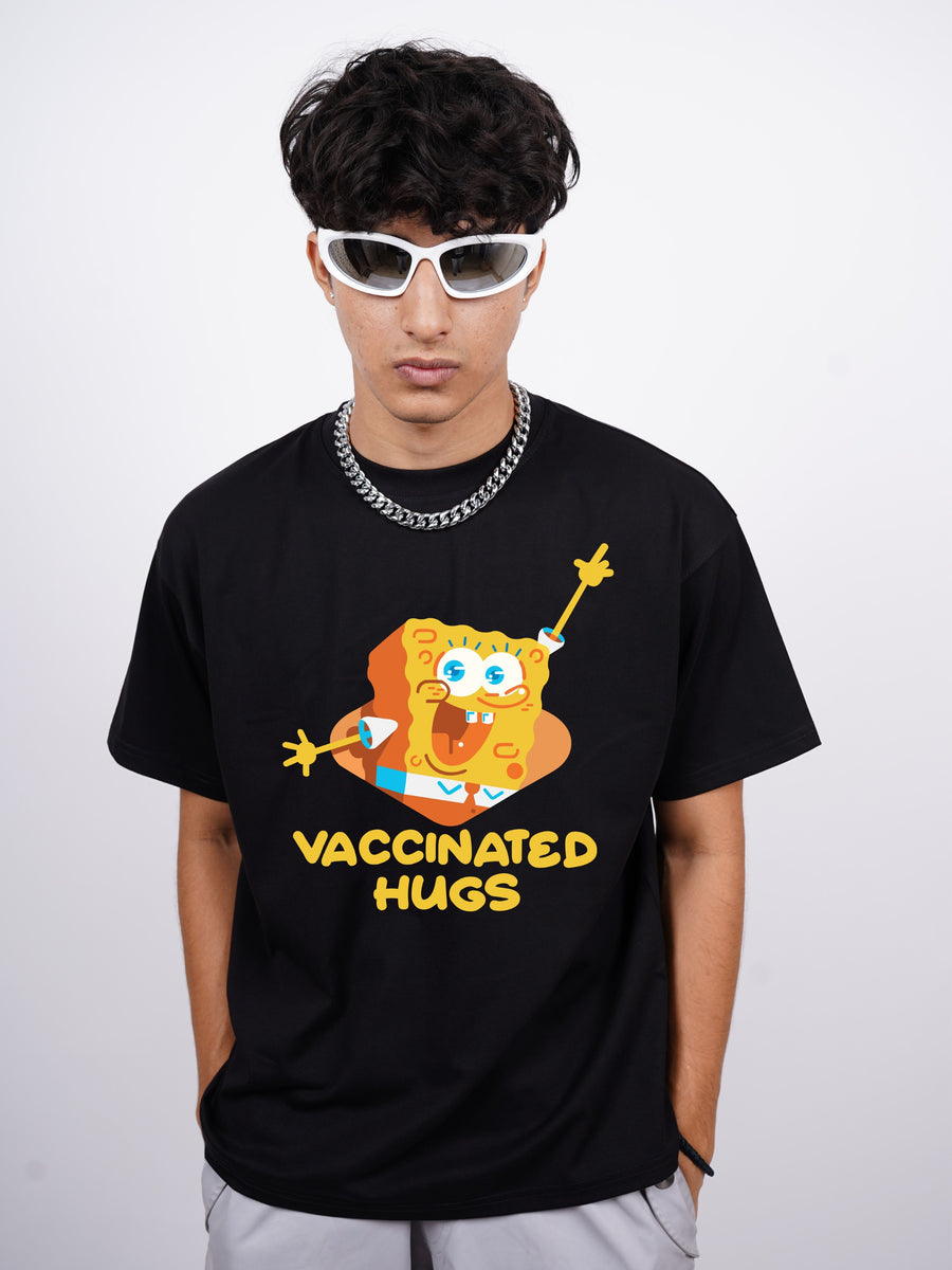 SpongeBob - Vaccinated Hugs. Regular Tee