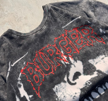 After Dark Acid Wash Drop Sleeved Tee for Men & Women