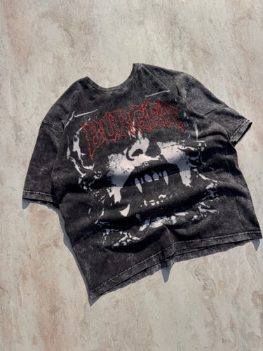 After Dark Acid Wash Drop Sleeved Tee for Men & Women