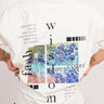 Van Gogh Collection: Irises Drop-Sleeved Tee (Oversized) - BurgerBae