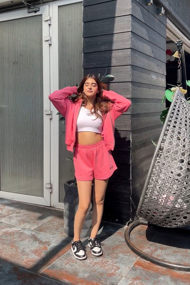 Kelly Sweat Shorts (Bubblegum Pink) for women