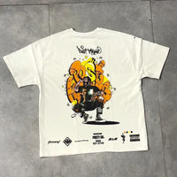 The Post Malone Cartoon art Drop Sleeved Tee for Men and Women