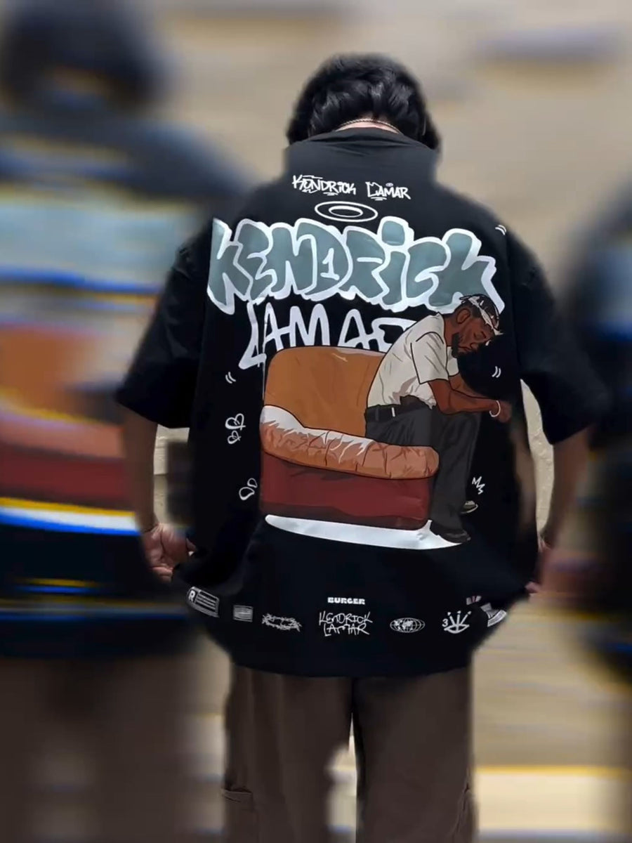 Kendrick Lamar: Mr. morale Cartoon art Drop Sleeved Tee for Men and Women