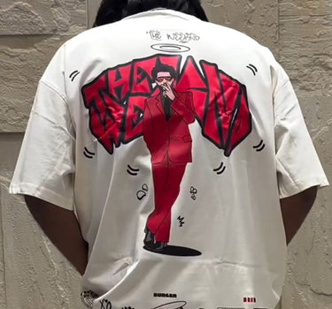 The Weeknd Cartoon art Drop Sleeved Tee for Men and Women