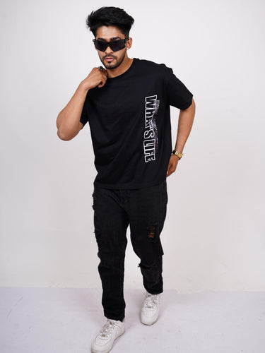 What is life - Drop-Sleeved Tee (T-shirt) - BurgerBae