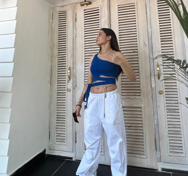 Women One Shoulder Top (Brittany Top) - BurgerBae