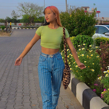 Basic Gigi Tee (T-shirt) Tops Burger Bae XS Apple Green 