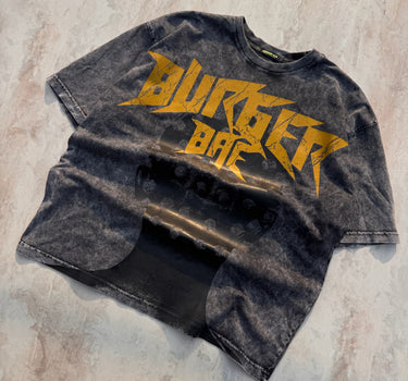 Bolthead Acid Wash Drop Sleeved Tee for Men & Women