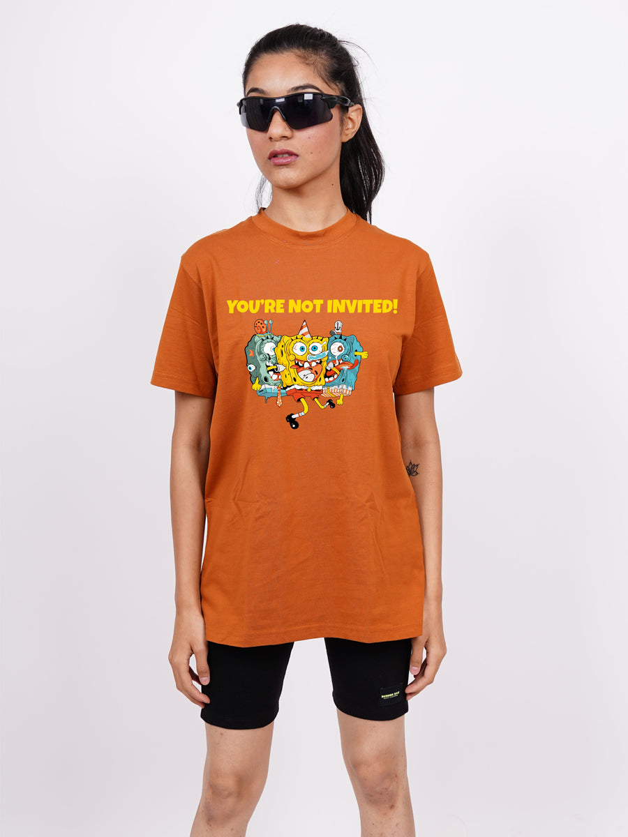 SpongeBob You'Re Not Invited Regular Tee (T-shirt)