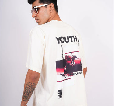 Youth Round Neck Drop Sleeved Oversized Tee (T-shirt) - BurgerBae