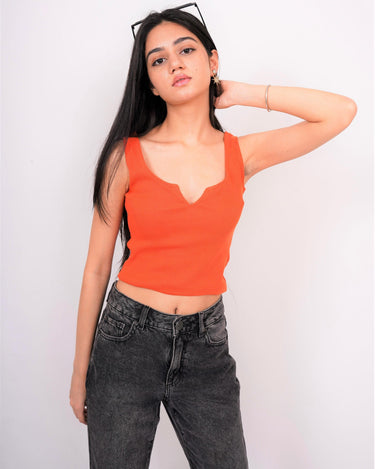 Deep V neck Tank Top - BurgerBae