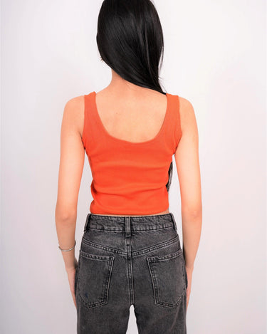 Deep V neck Tank Top - BurgerBae