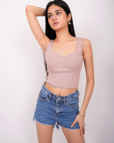 Deep V neck Tank Top - BurgerBae