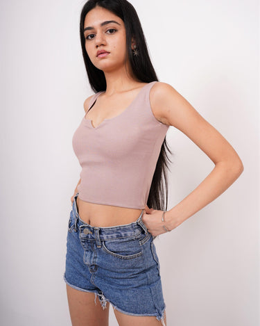 Deep V neck Tank Top - BurgerBae