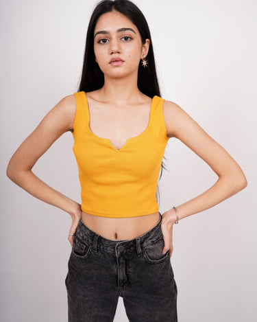 Deep V neck Tank Top - BurgerBae