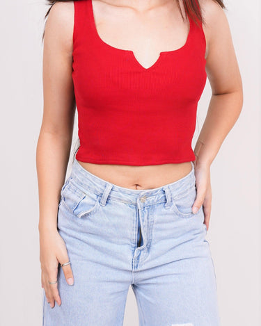 Deep V neck Tank Top - BurgerBae