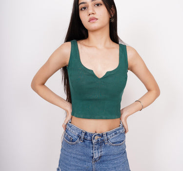 Deep V neck Tank Top - BurgerBae