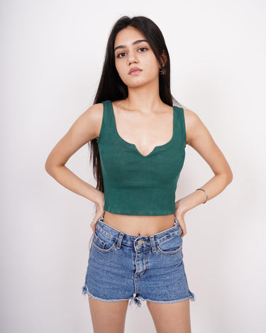 Deep V neck Tank Top - BurgerBae